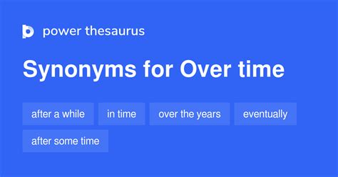 Find 76 different ways to say MANY TIMES, along with antonyms, related words, and example sentences at Thesaurus. . Over time synonym